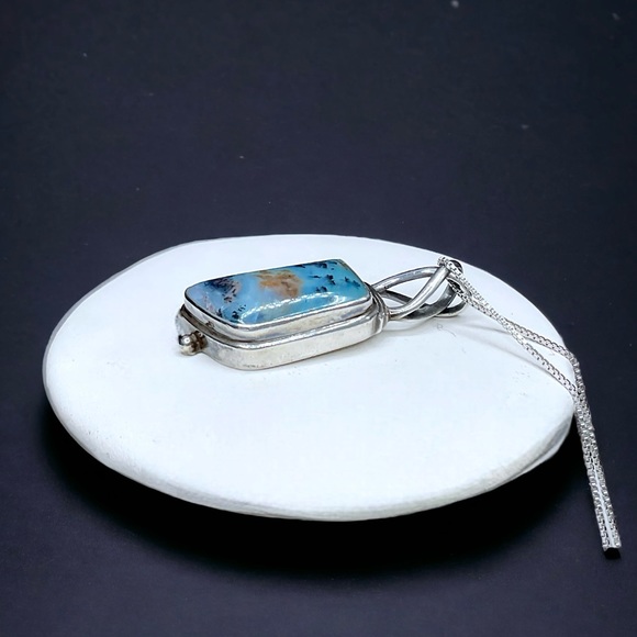 🌺Unique Sarda Sterling & Agate Necklace - Picture 6 of 14